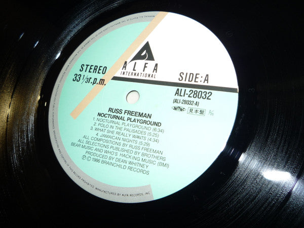 Russ Freeman (2) - Nocturnal Playground (Vinyl, LP, Album, Promo, Stereo) Near Mint (NM or M-) / Very Good Plus (VG+)