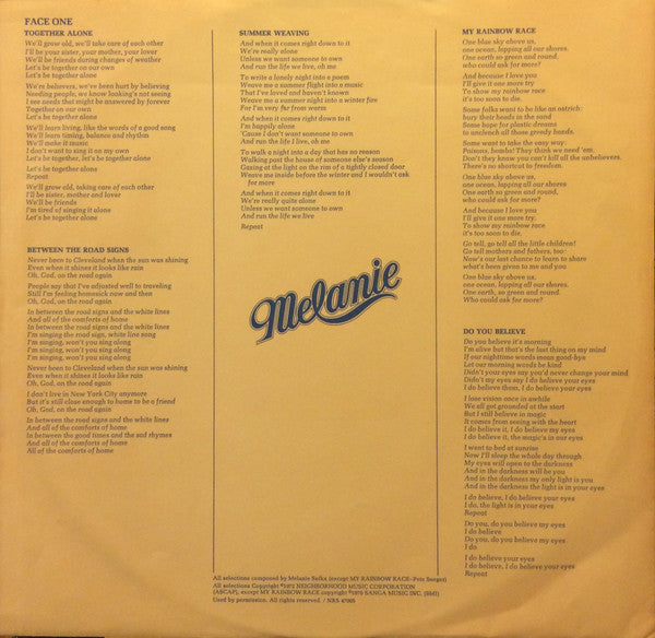 Melanie (2) - Stoneground Words (Vinyl, LP, Album, Stereo) Very Good (VG) / Very Good (VG)