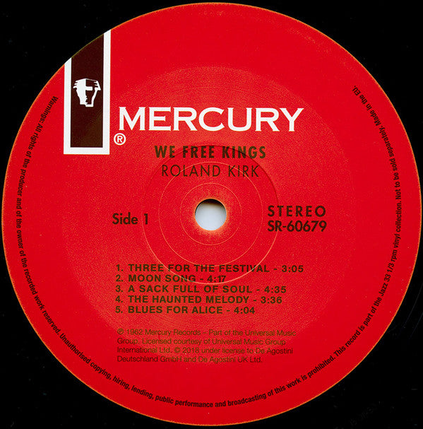 Roland Kirk - We Free Kings (Vinyl, LP, Album, Reissue, Stereo) Very Good Plus (VG+) / Very Good Plus (VG+)