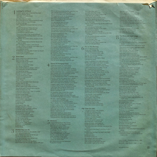 David Blue - Stories (Vinyl, LP, Album, Stereo) Very Good (VG) / Good Plus (G+)