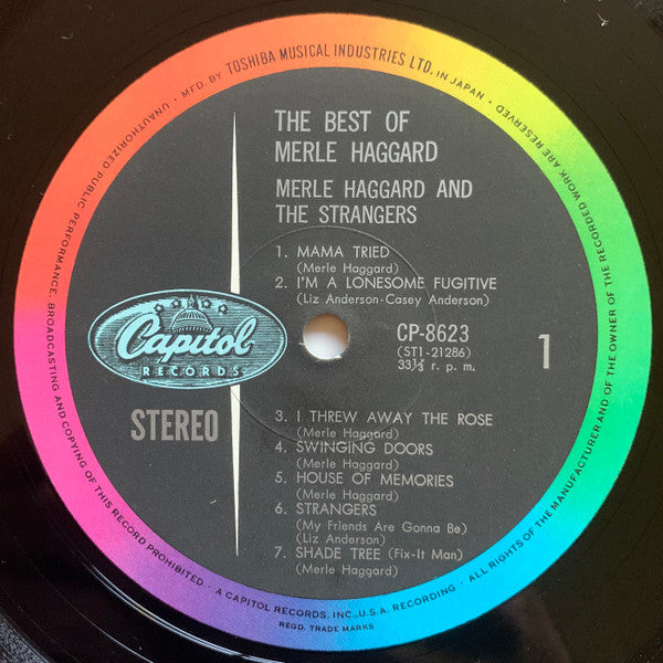 Merle Haggard - The Best Of Merle Haggard (Vinyl, LP, Compilation, Stereo) Very Good Plus (VG+) / Very Good (VG)