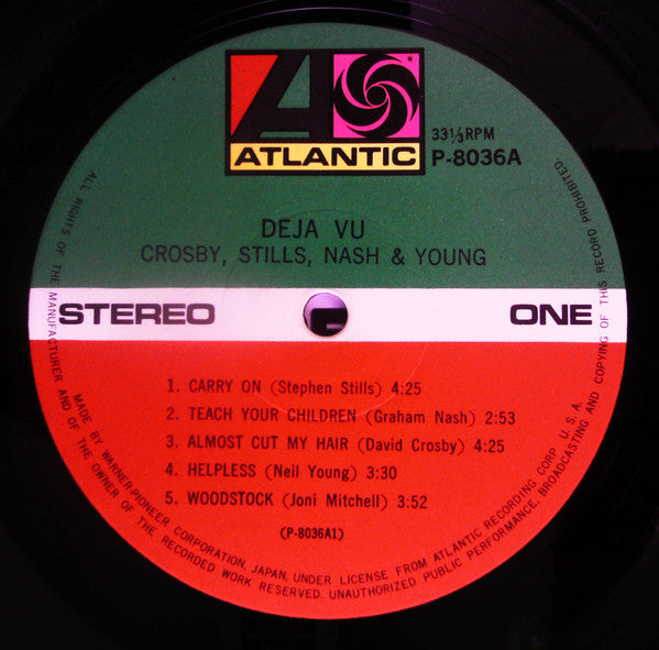 Crosby, Stills, Nash & Young - Déjà Vu (Vinyl, LP, Album, Reissue) Very Good Plus (VG+) / Very Good (VG)