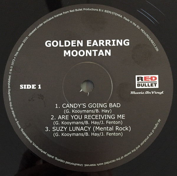Golden Earring - Moontan (Vinyl, LP, Album, Reissue) Very Good Plus (VG+) / Near Mint (NM or M-)
