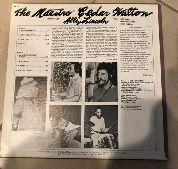 Cedar Walton - The Maestro (Vinyl, LP, Album) Good Plus (G+) / Very Good (VG)