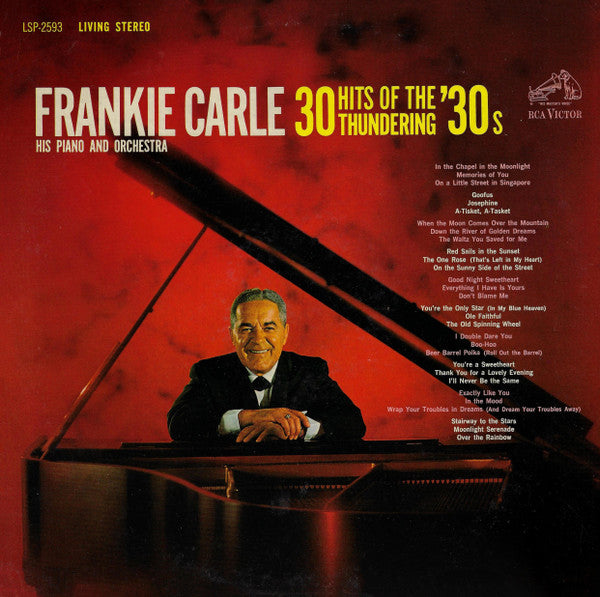 Frankie Carle And His Orchestra - 30 Hits Of The Thundering '30s (Vinyl, LP) Very Good Plus (VG+) / Very Good Plus (VG+)