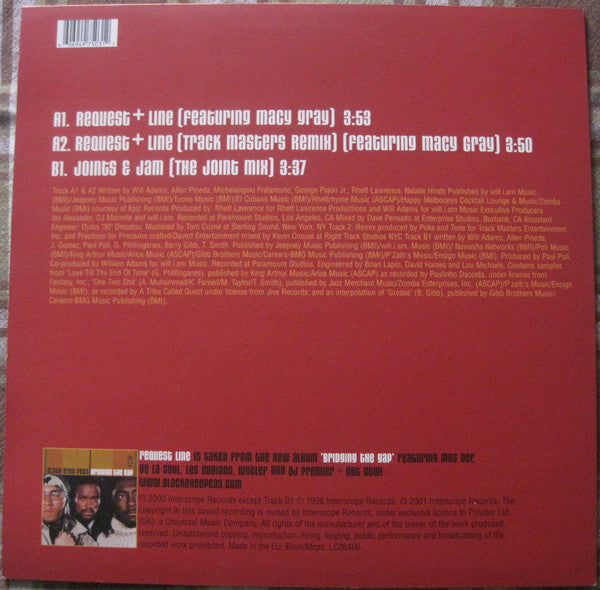 Black Eyed Peas - Request Line (Vinyl, 12", Misprint) Very Good Plus (VG+) / Very Good (VG)