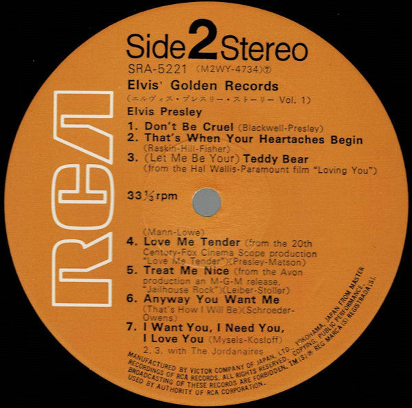 Elvis Presley - エルヴィス・プレスリー・ストーリー Vol. 1 = Elvis' Golden Records (Vinyl, LP, Compilation, Reissue, Stereo) Very Good (VG) / Very Good (VG)