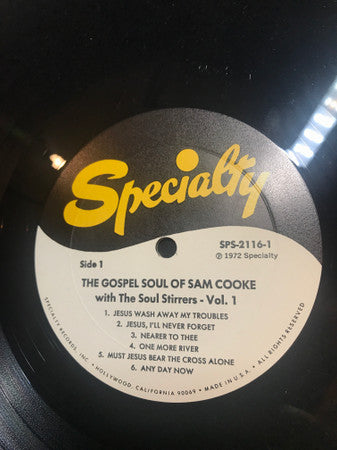 Sam Cooke - The Gospel Soul Of Sam Cooke With The Soul Stirrers Vol. 1 (Vinyl, LP, Compilation, Reissue, Stereo) Very Good Plus (VG+) / Very Good (VG)