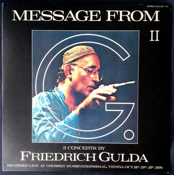 Friedrich Gulda - Message From G. II (2xVinyl, LP, Album) Very Good Plus (VG+) / Very Good Plus (VG+)