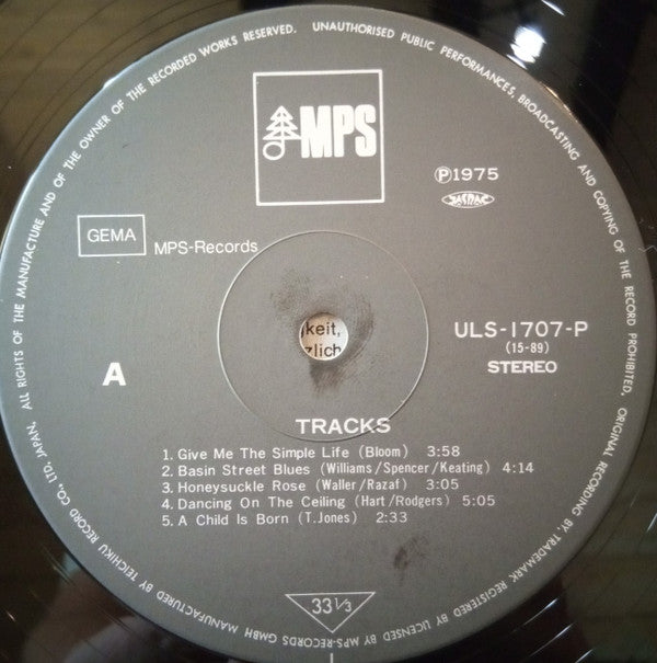 Oscar Peterson - Tracks - Oscar Peterson Piano Solo (Vinyl, LP, Album, Reissue) Very Good (VG) / Very Good (VG)