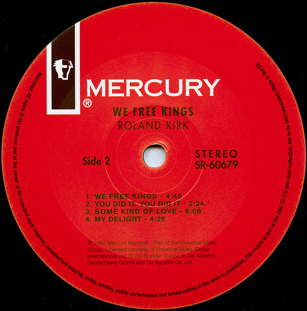 Roland Kirk - We Free Kings (Vinyl, LP, Album, Reissue, Stereo) Very Good Plus (VG+) / Very Good Plus (VG+)