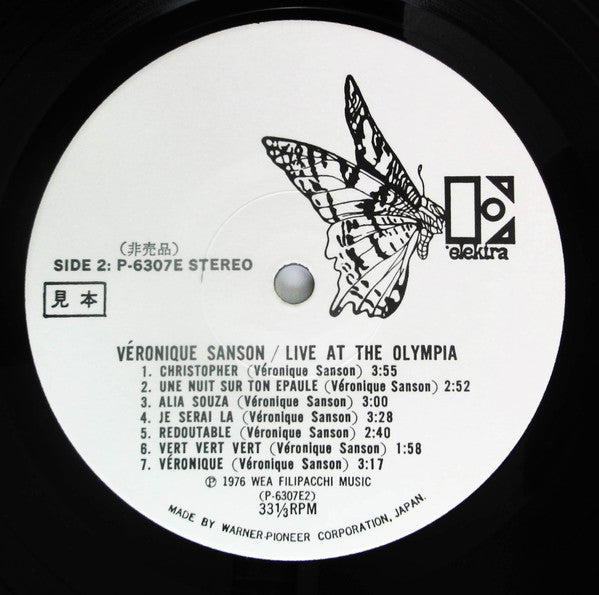 Véronique Sanson - Live At The Olympia (2xVinyl, LP, Promo) Very Good Plus (VG+) / Very Good (VG)