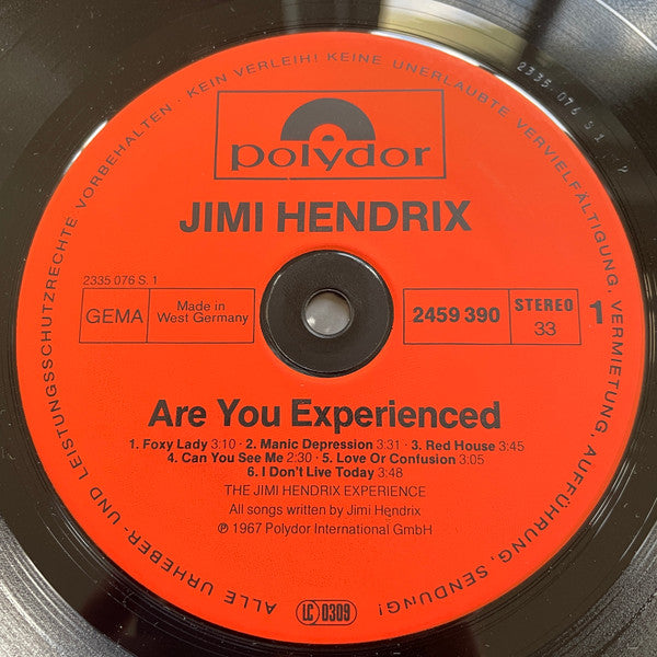 The Jimi Hendrix Experience - Are You Experienced (Vinyl, LP, Album, Stereo) Near Mint (NM or M-) / Good Plus (G+)