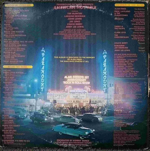 Various - The Original Soundtrack Album From The Paramount Motion Picture "American Hot Wax" (2xVinyl, LP, Album, Compilation, Mono, Stereo) Very Good Plus (VG+) / Very Good (VG)