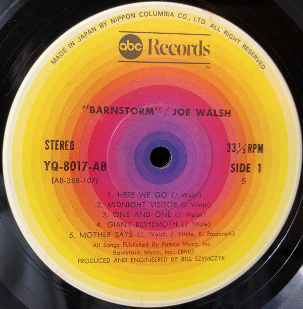 Joe Walsh - Barnstorm (Vinyl, LP, Album, Reissue) Very Good Plus (VG+) / Very Good Plus (VG+)