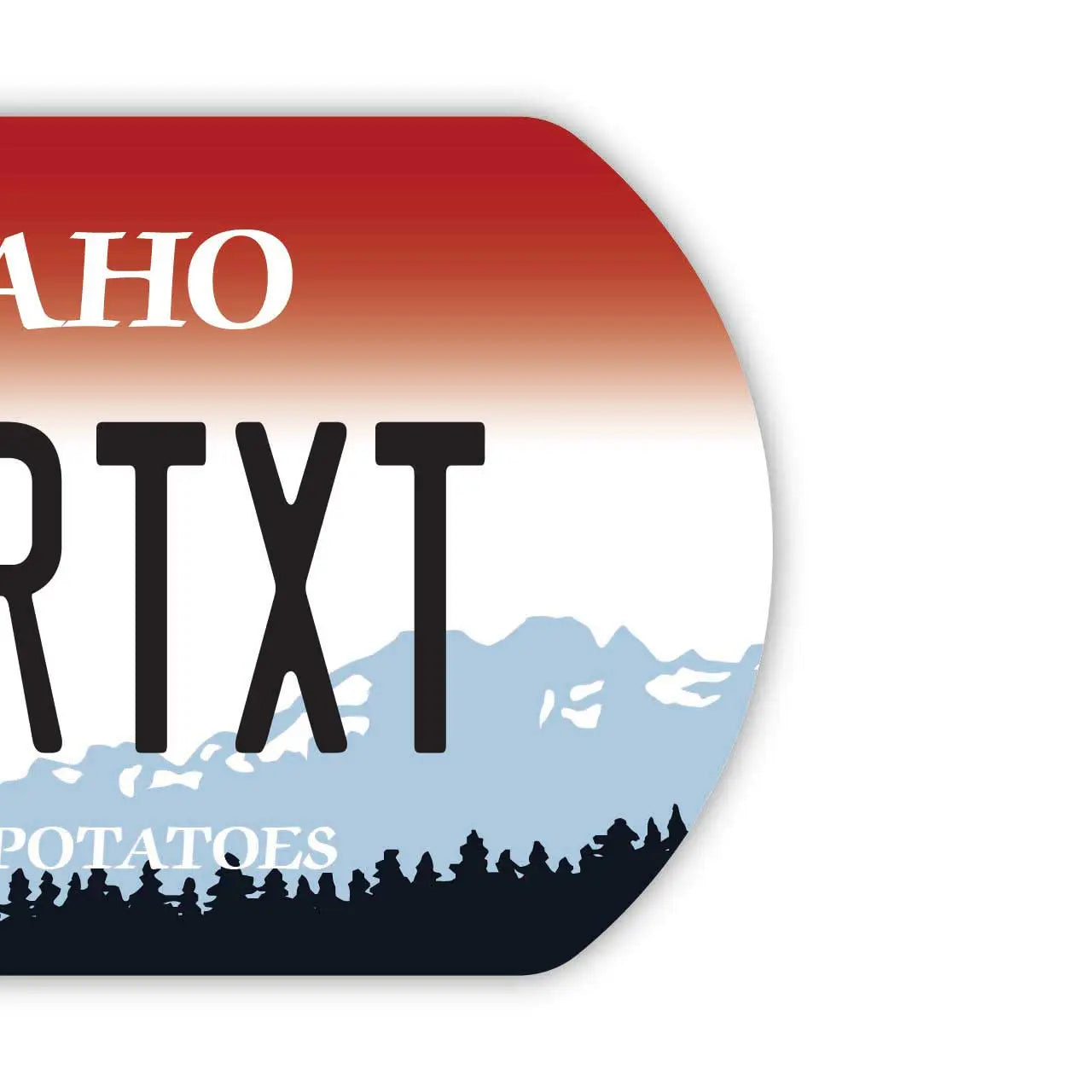 [Dog Tag] Idaho/Original American License Plate-Shaped Personalized Keychain
