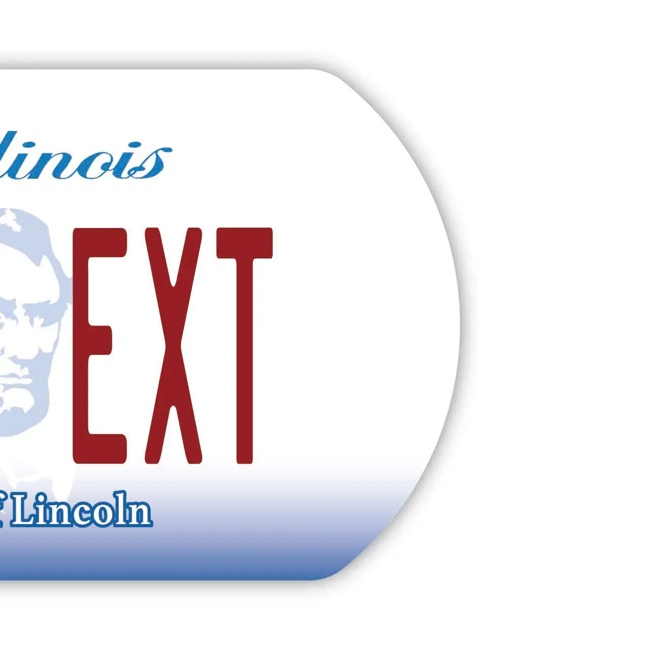 [Dog Tag] Illinois/Original American License Plate-Shaped Personalized Keychain