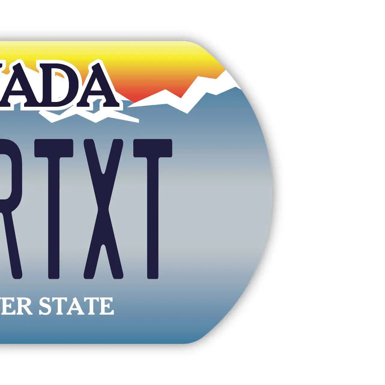 [Dog Tag] Nevada/Original American License Plate-Shaped Personalized Keychain