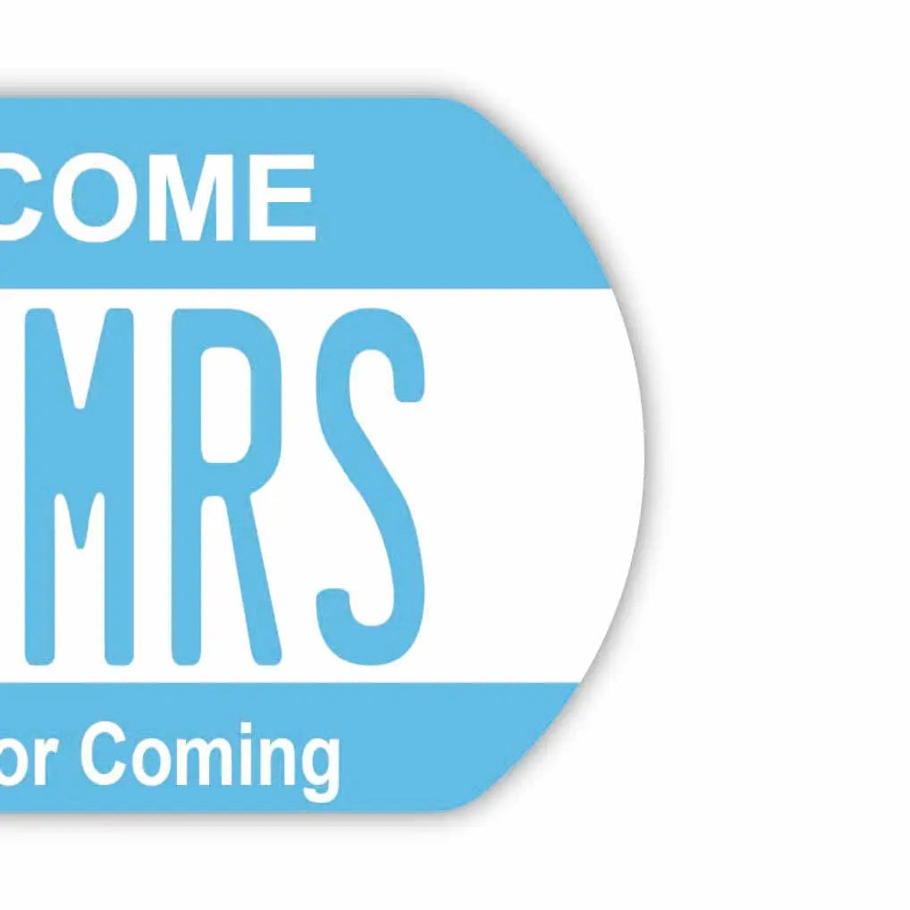 [Dog Tag] Color: Blue / Original American License Plate-Shaped Personalized Keychain