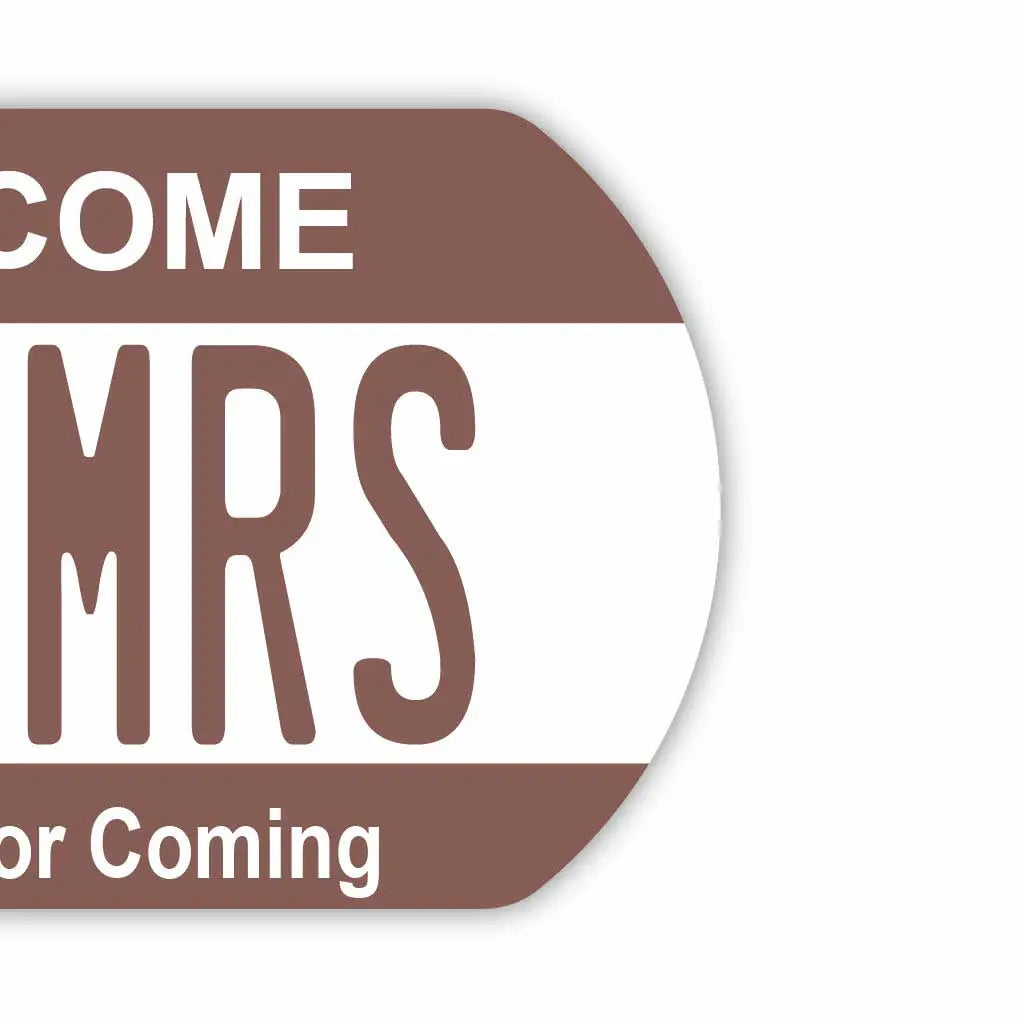 [Dog Tag] Color: Brown / Original American License Plate-Shaped Personalized Keychain