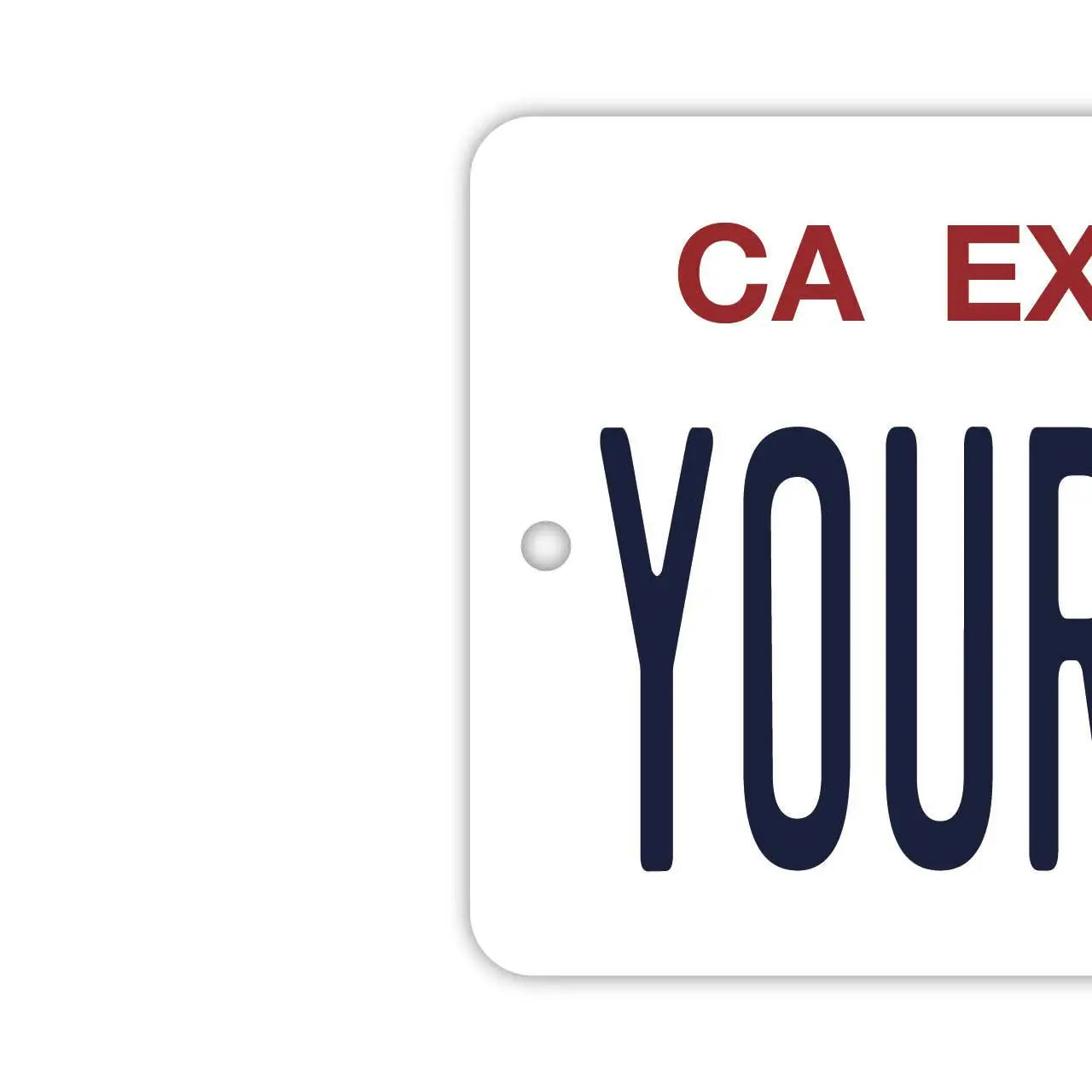 [Mirror Tag] California (Official Car) / Original American License Plate Air Freshener