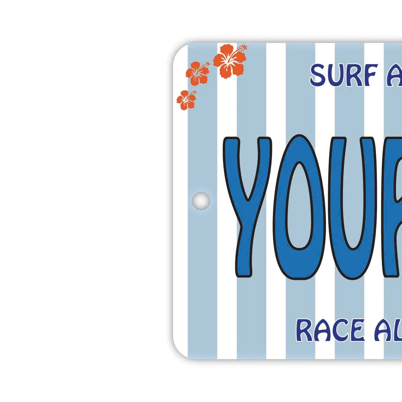 [Mirror Tag] Volkswagen Bus Blue / Original American License Plate Air Freshener