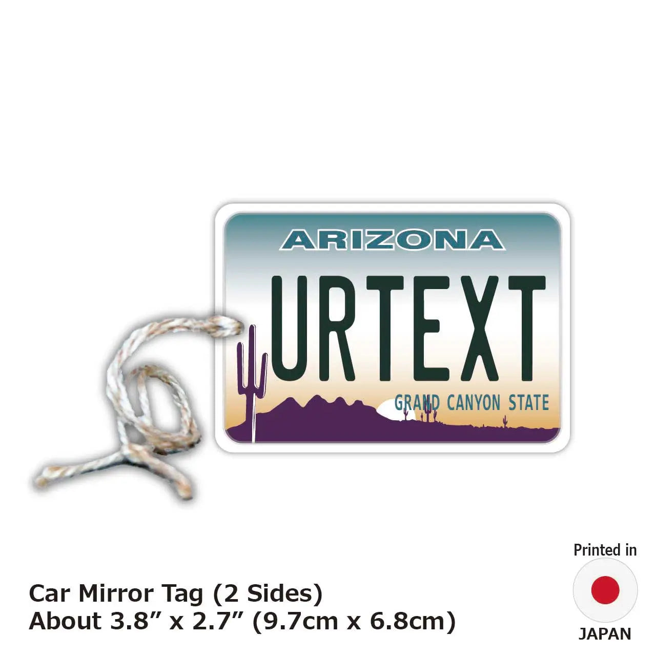 [Mirror Tag] Arizona/Original American License Plate Air Freshener
