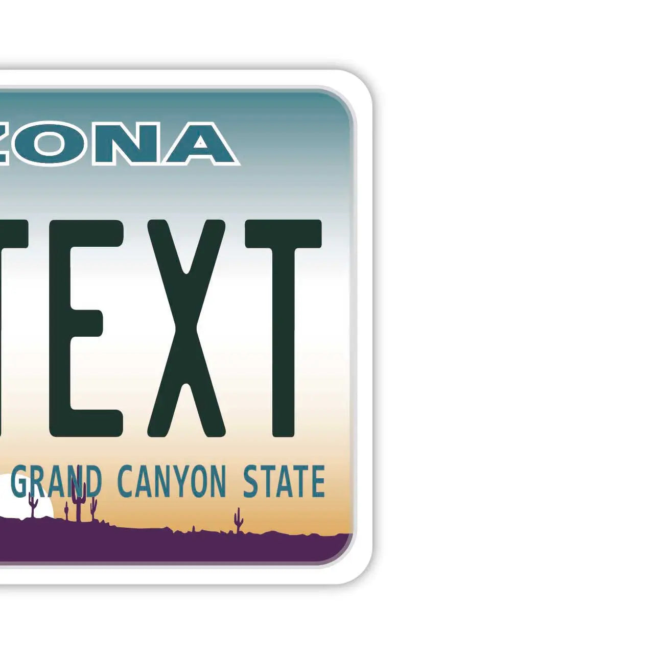 [Mirror Tag] Arizona/Original American License Plate Air Freshener