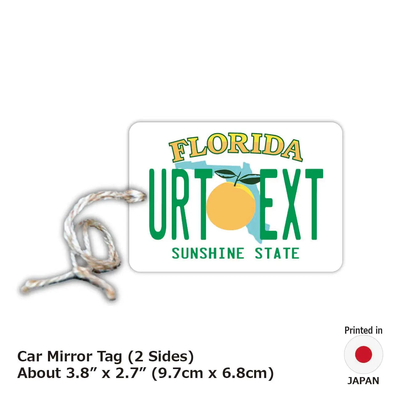 [Mirror Tag] Florida/Original American License Plate Air Freshener