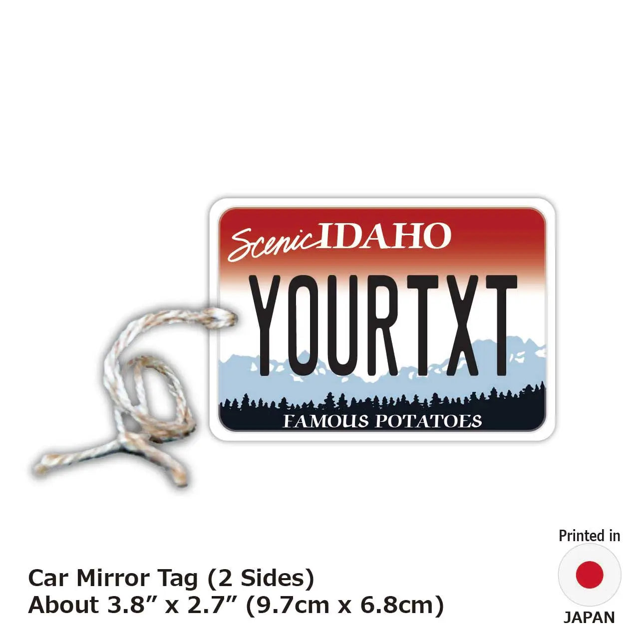 [Mirror Tag] Idaho/Original American License Plate Air Freshener