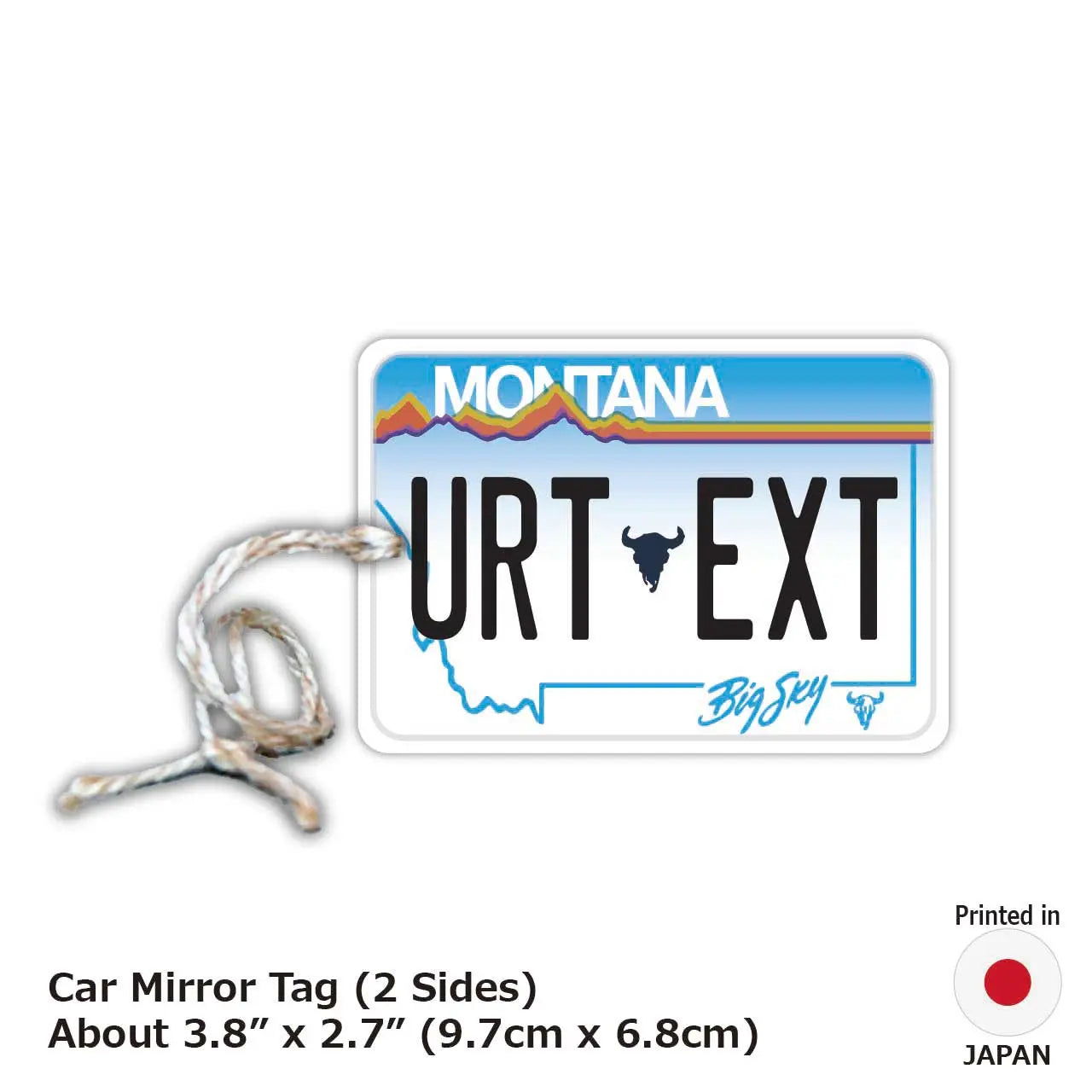 [Mirror Tag] Montana/Original American License Plate Air Freshener