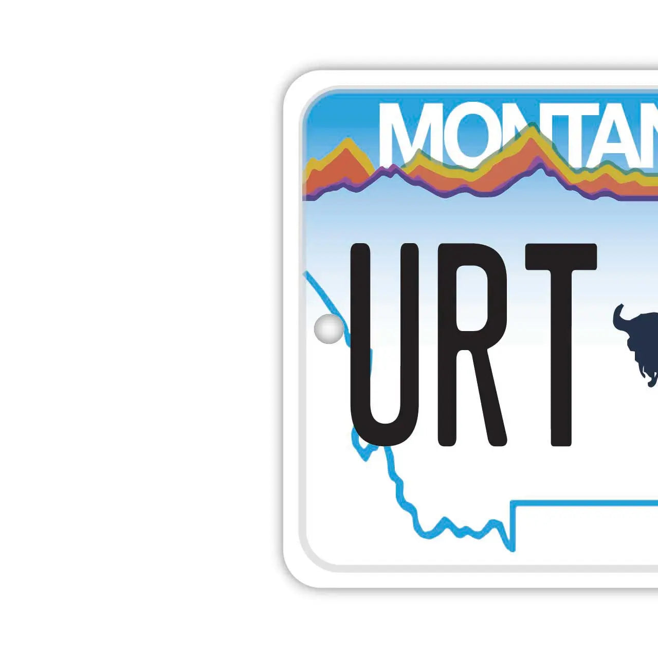 [Mirror Tag] Montana/Original American License Plate Air Freshener