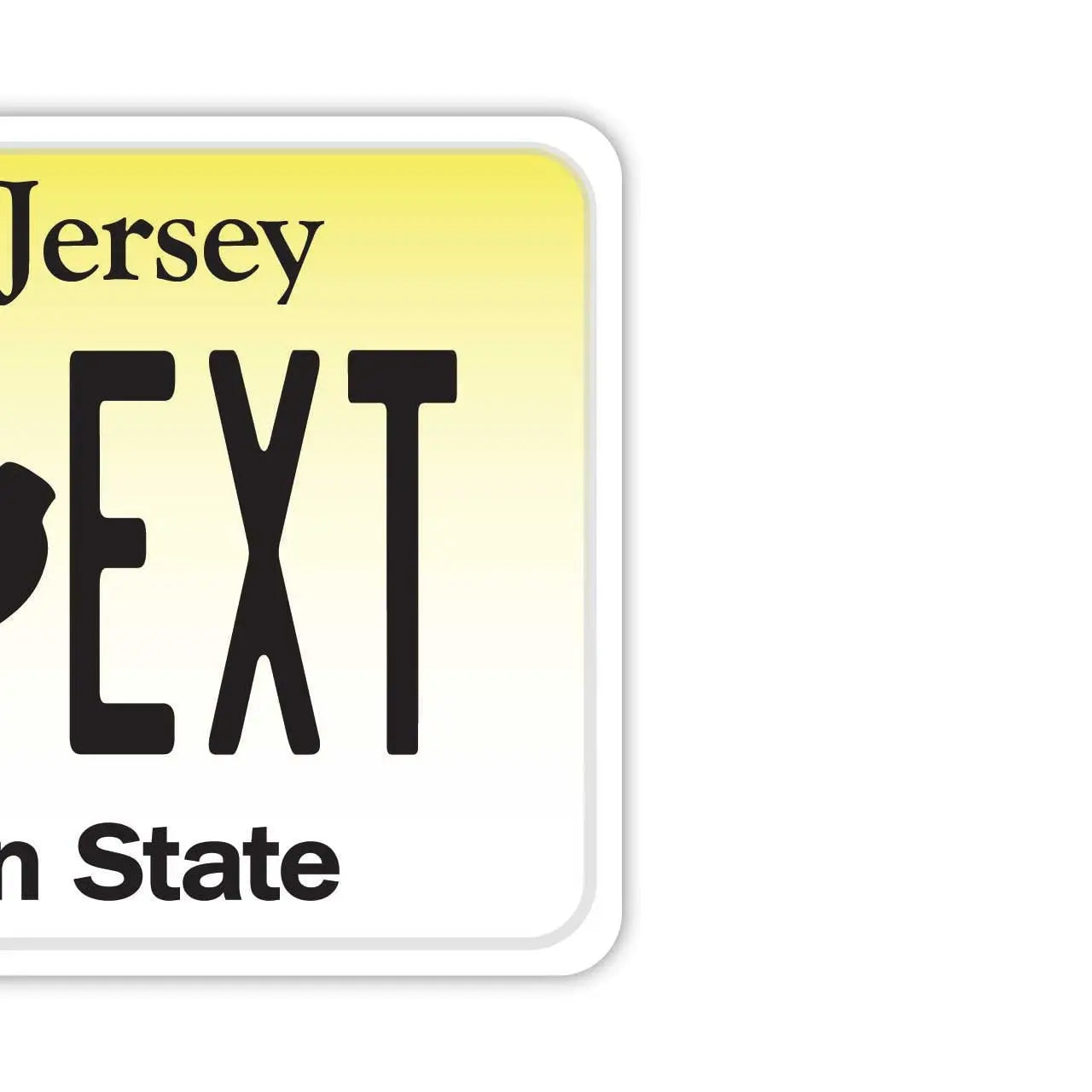 [Mirror Tag] New Jersey/Original American License Plate Air Freshener
