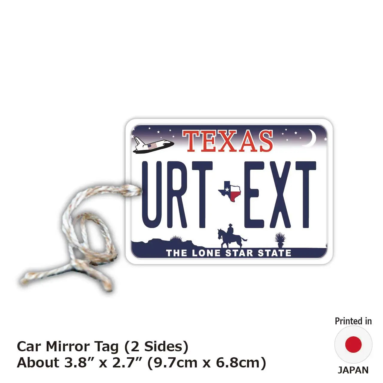 [Mirror Tag] Texas/Original American License Plate Air Freshener