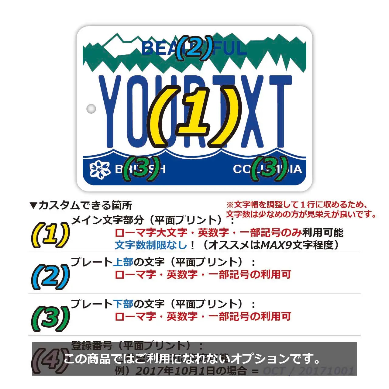 [Mirror Tag] British Columbia Personalized/Original American License Plate Air Freshener