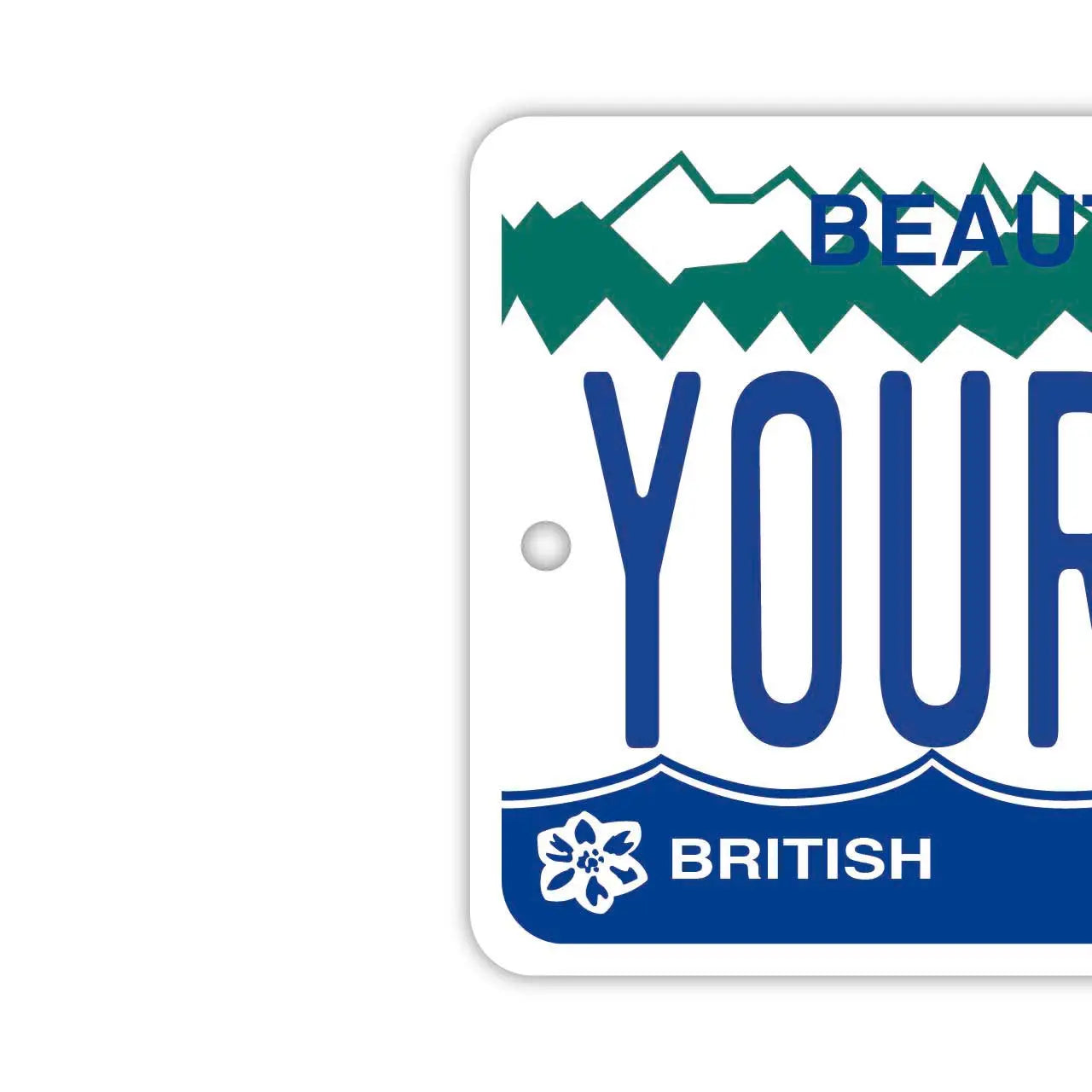 [Mirror Tag] British Columbia Personalized/Original American License Plate Air Freshener