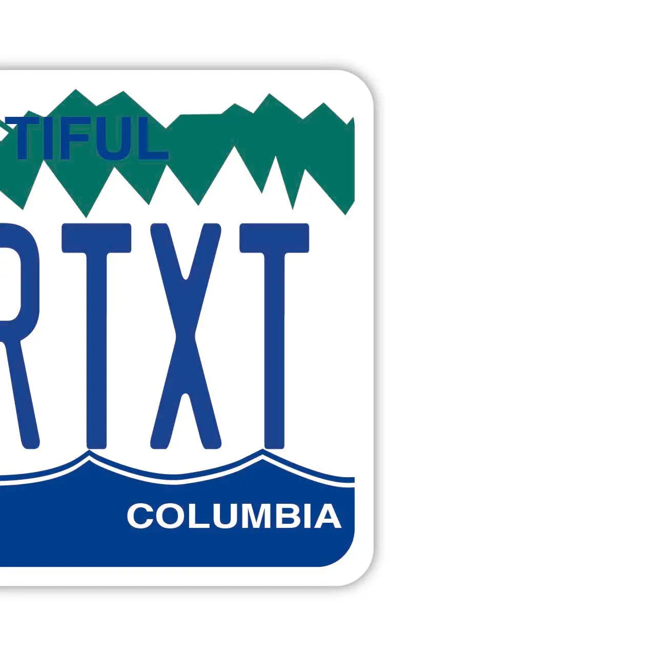 [Mirror Tag] British Columbia Personalized/Original American License Plate Air Freshener