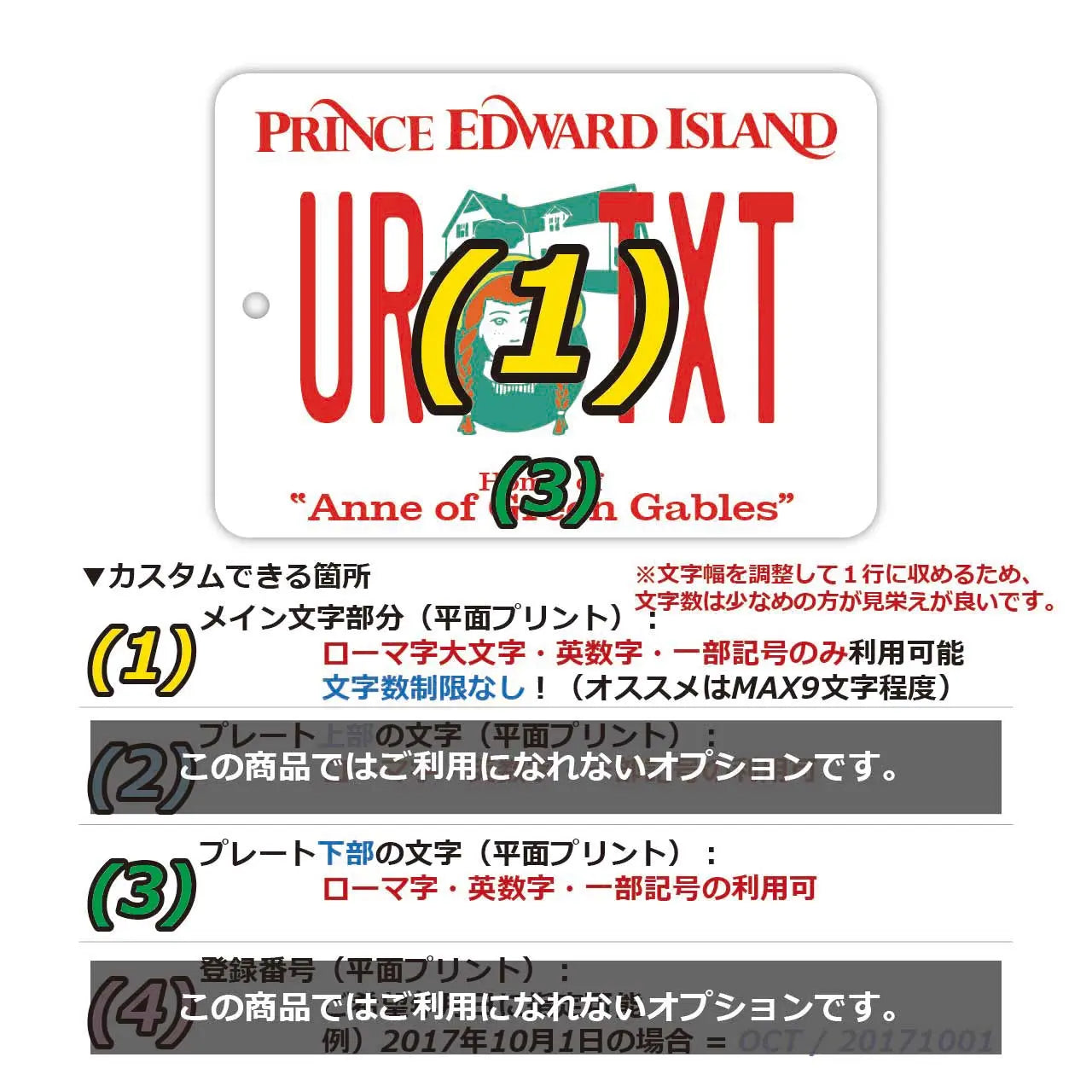 [Mirror Tag] Prince Edward Island - Anne of Green Gables / Original American License Plate Air Freshener