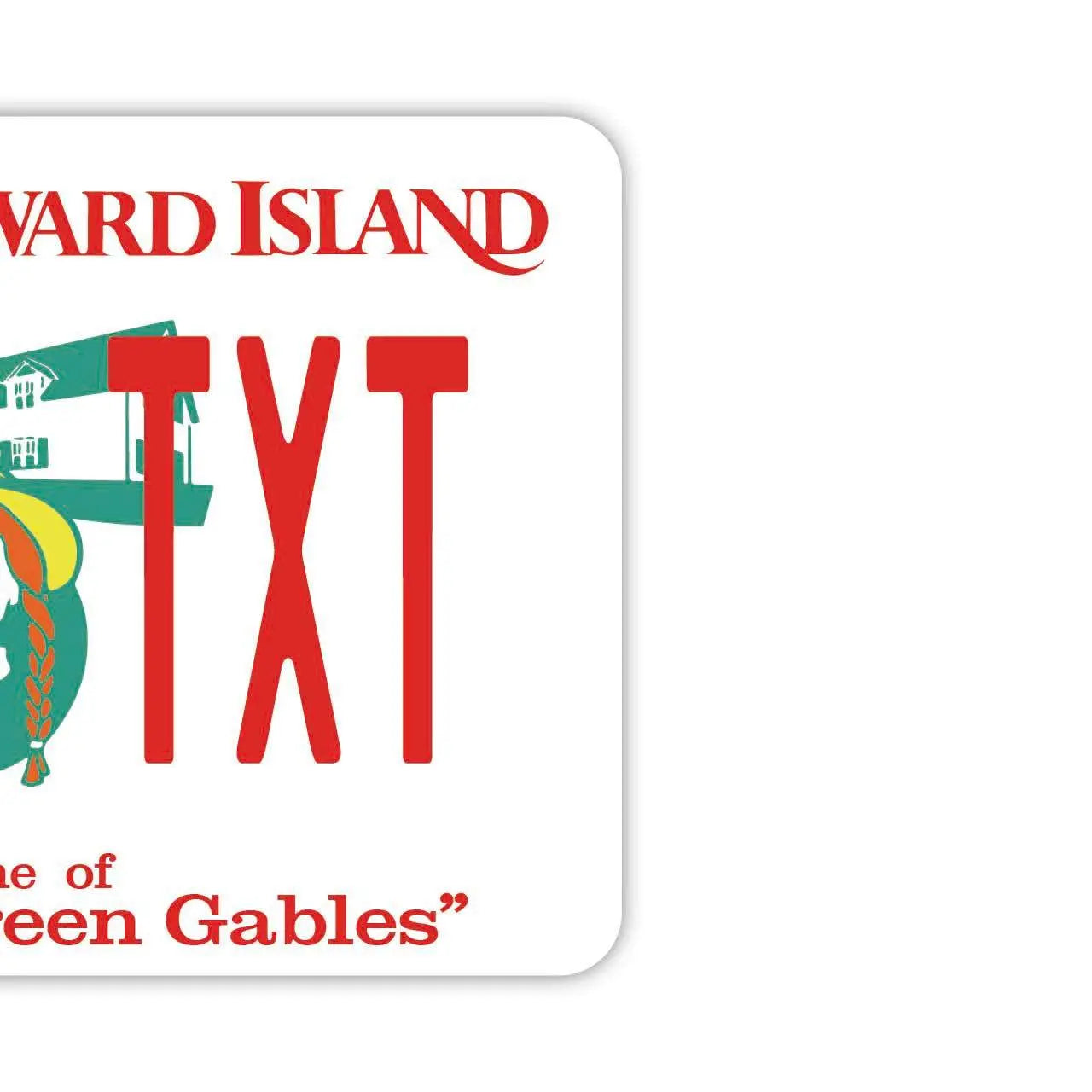 [Mirror Tag] Prince Edward Island - Anne of Green Gables / Original American License Plate Air Freshener