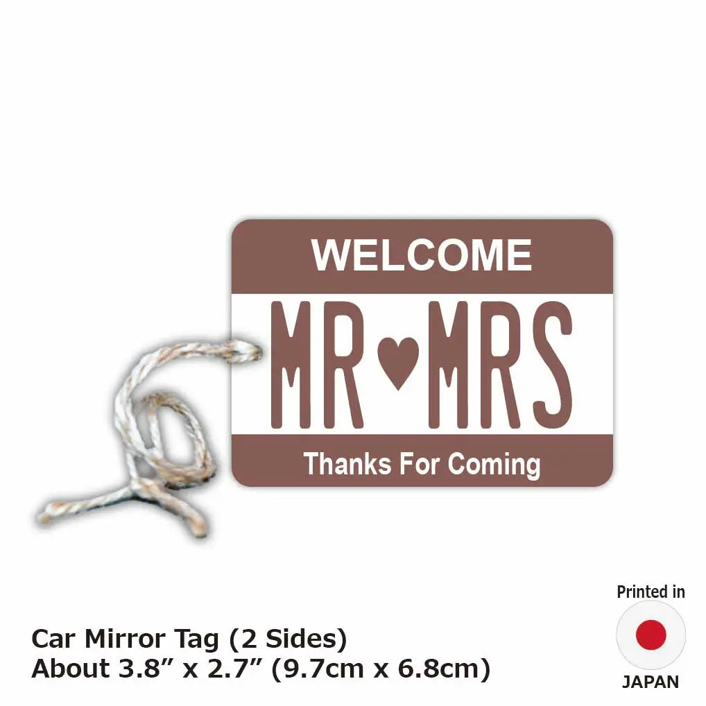 [Mirror Tag] Color: Brown / Original American License Plate Air Freshener