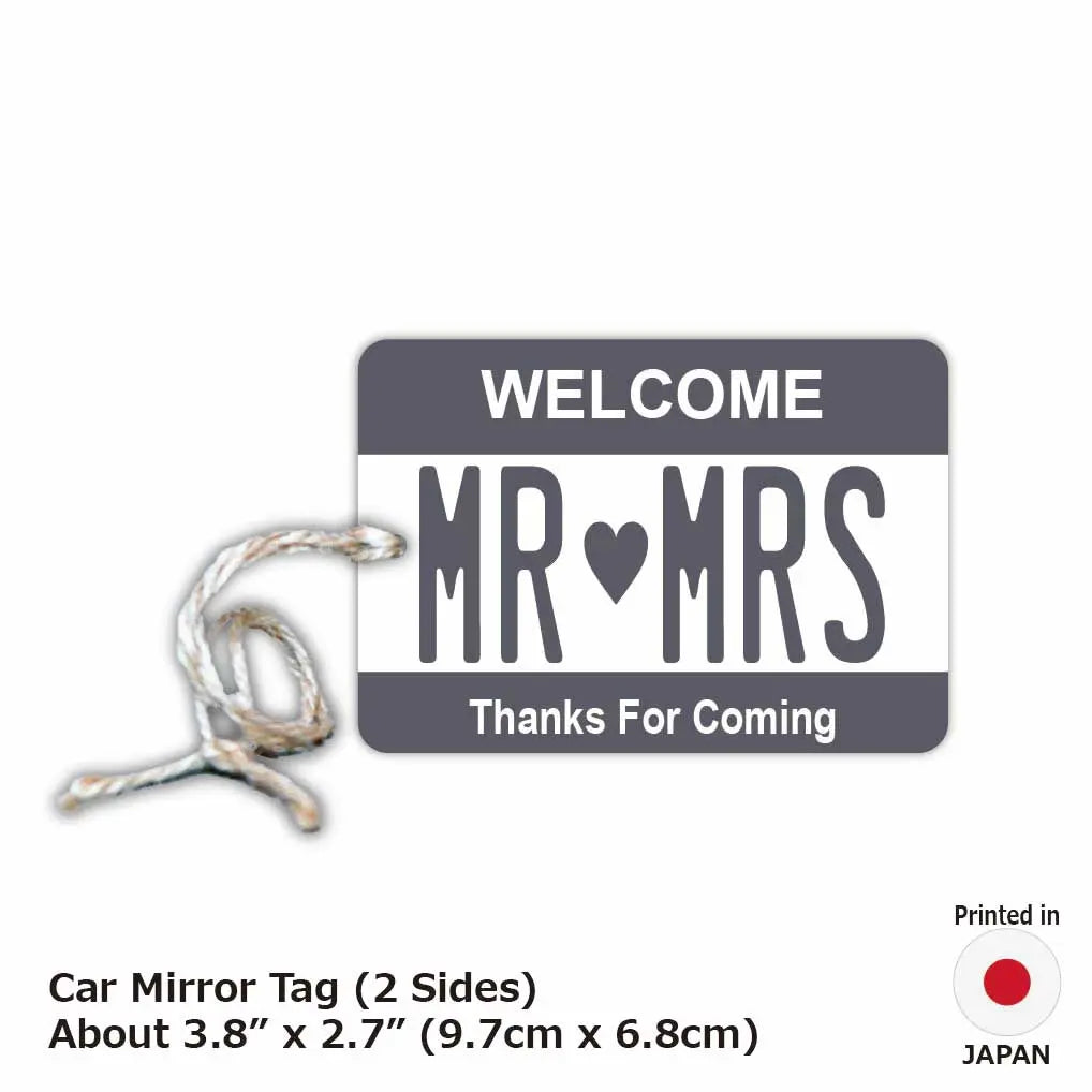 [Mirror Tag] Color: Gray / Original American License Plate Air Freshener