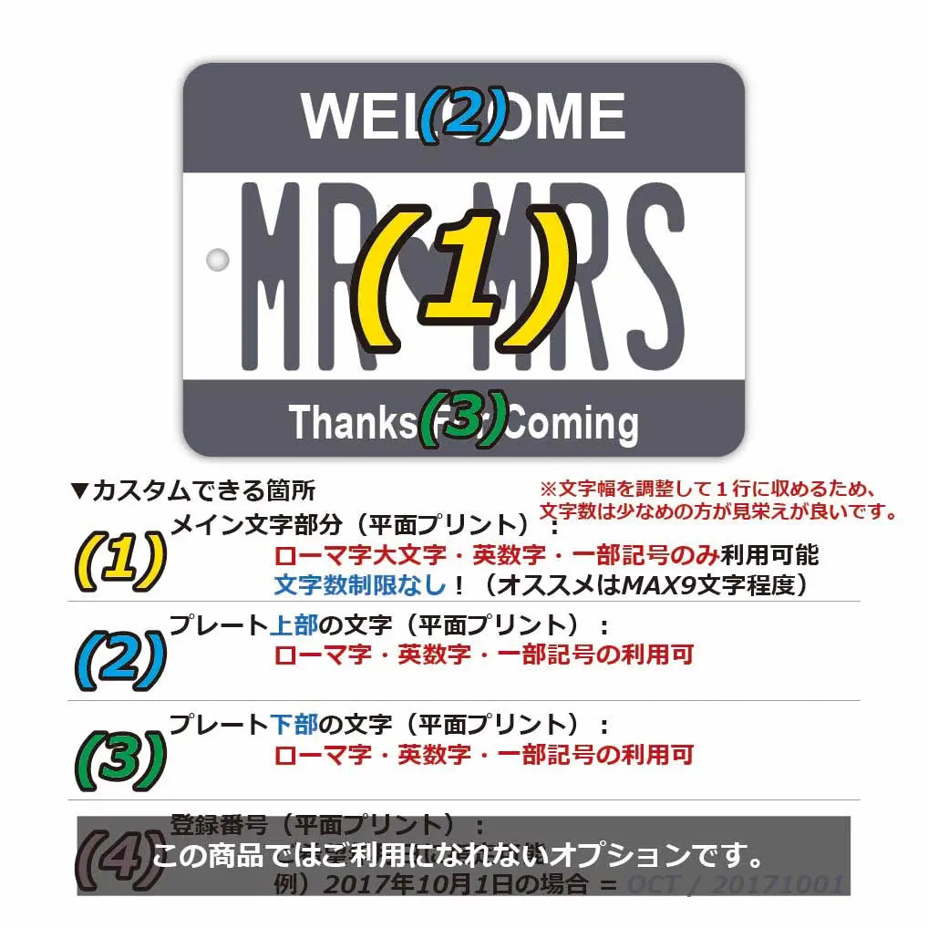 [Mirror Tag] Color: Gray / Original American License Plate Air Freshener