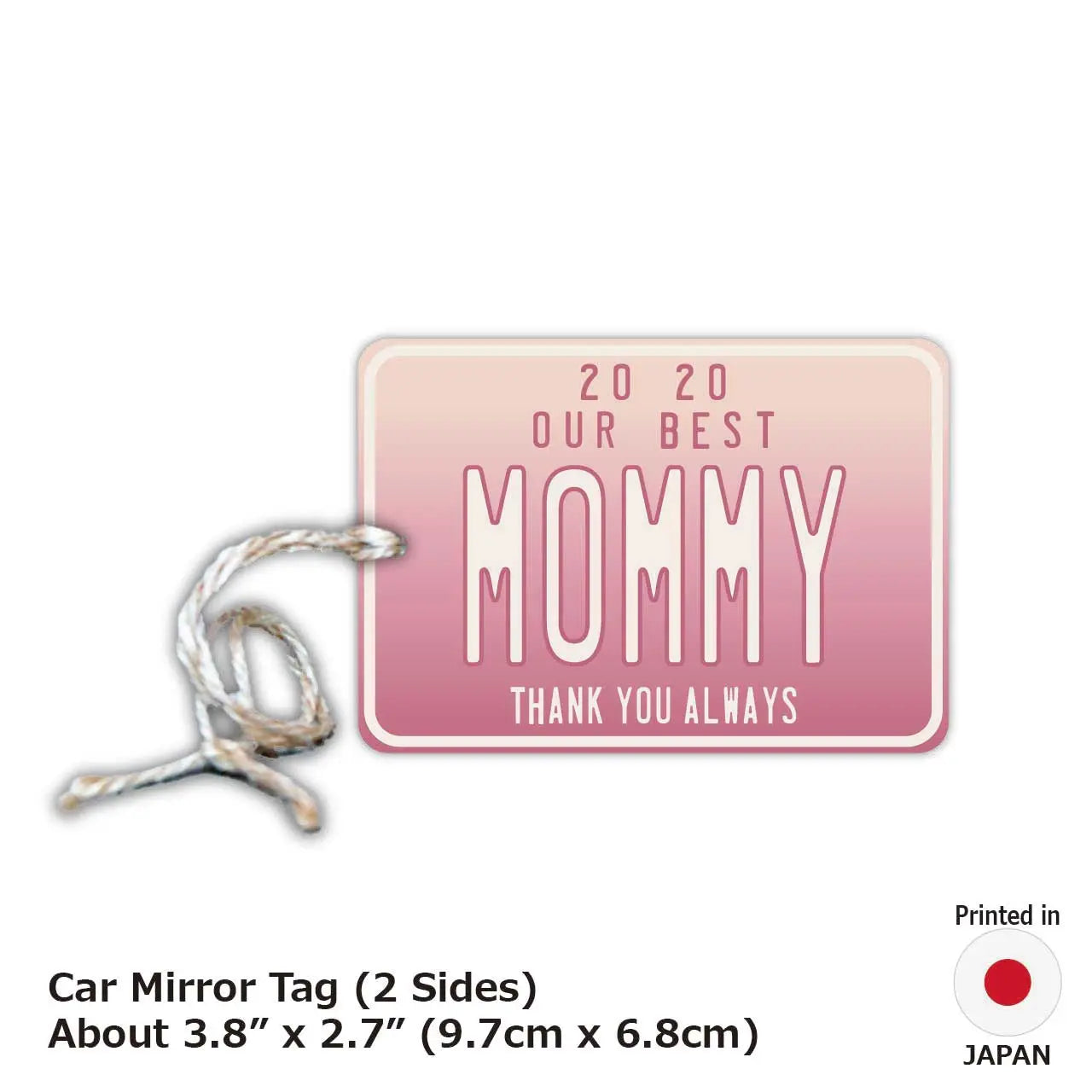[Mirror Tag] Mother's Day Gradient/Original American License Plate Air Freshener