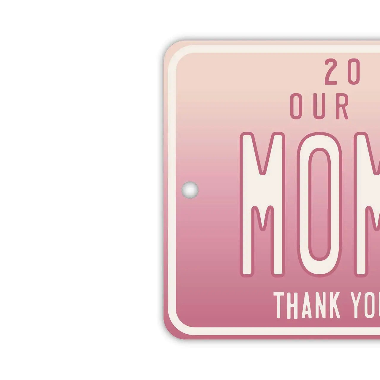 [Mirror Tag] Mother's Day Gradient/Original American License Plate Air Freshener