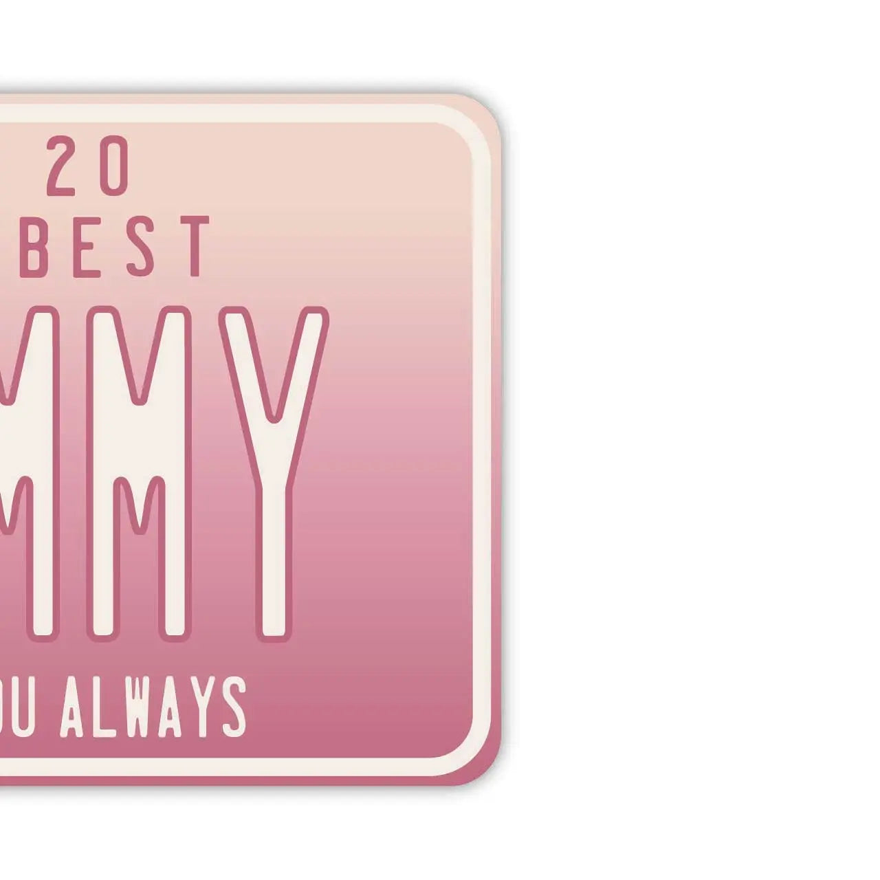 [Mirror Tag] Mother's Day Gradient/Original American License Plate Air Freshener