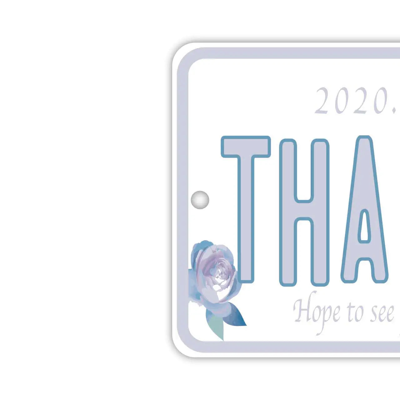 [Mirror Tag] Mother's Day Rose/Original American License Plate Air Freshener
