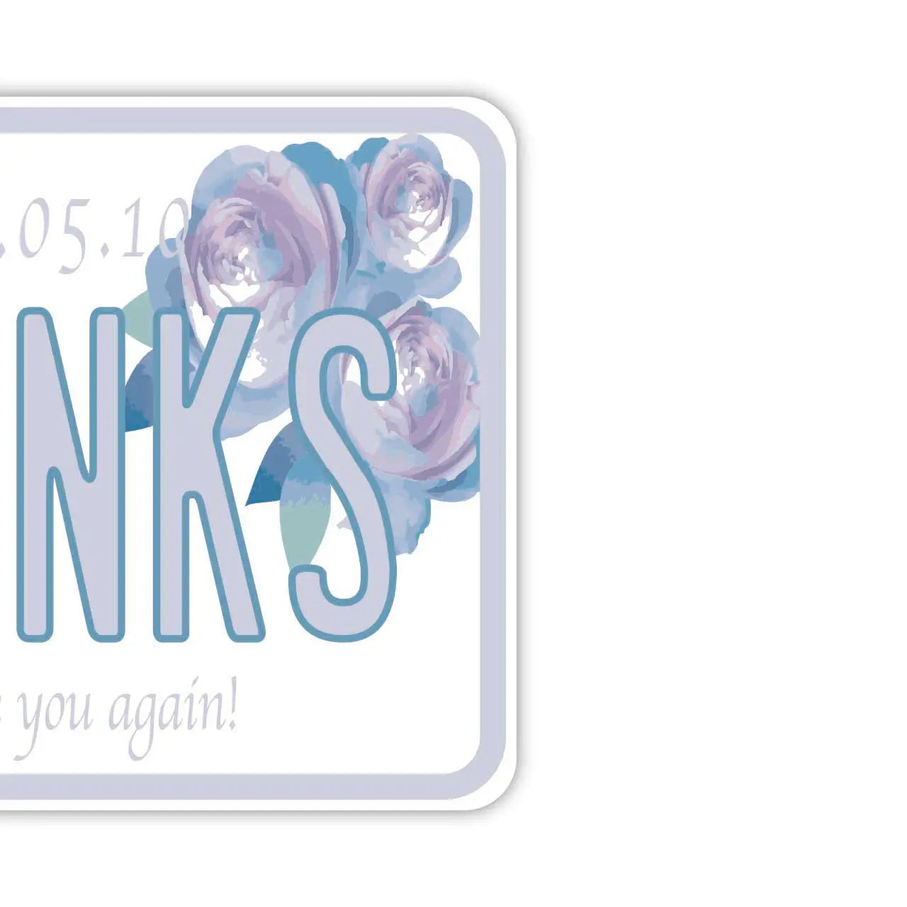 [Mirror Tag] Mother's Day Rose/Original American License Plate Air Freshener
