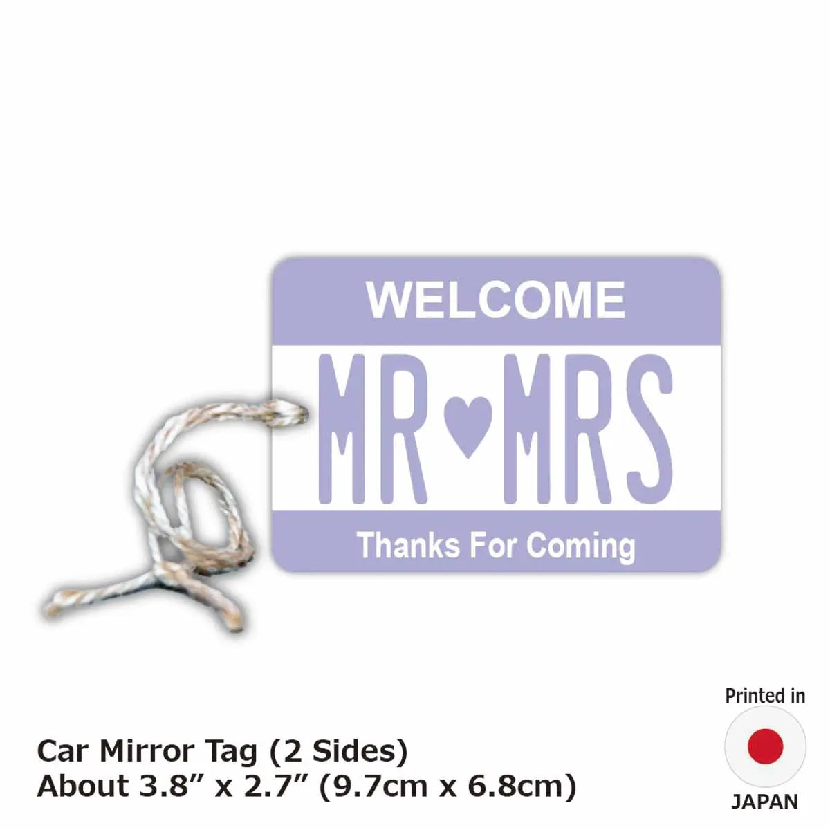 [Mirror Tag] Color: Purple / Original American License Plate Air Freshener