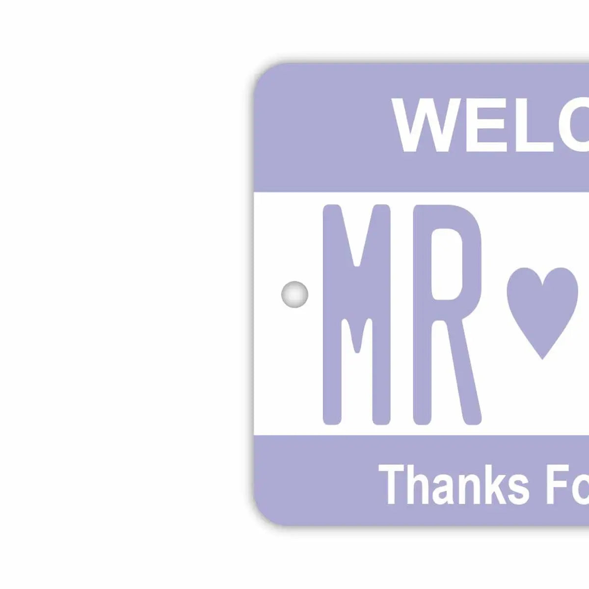 [Mirror Tag] Color: Purple / Original American License Plate Air Freshener