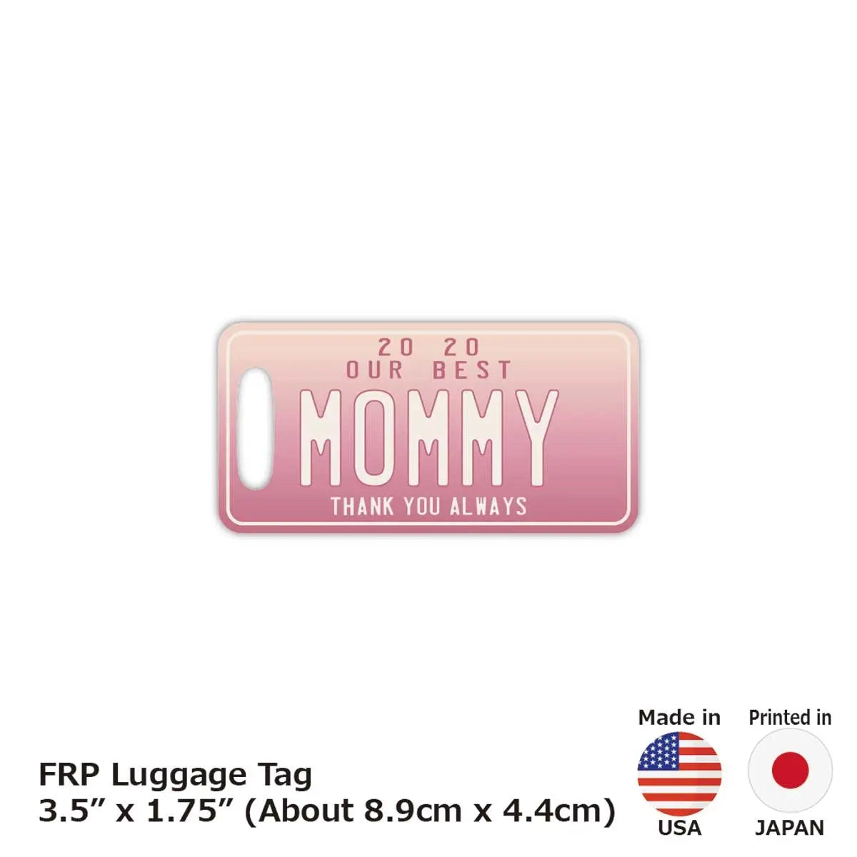 [Luggage Tag] Mother's Day Gradient/Original American License Plate Shaped Stylish Anti-Loss Tag